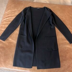 J Crew Juliette collarless sweater blazer in black - size xxs, runs generous.